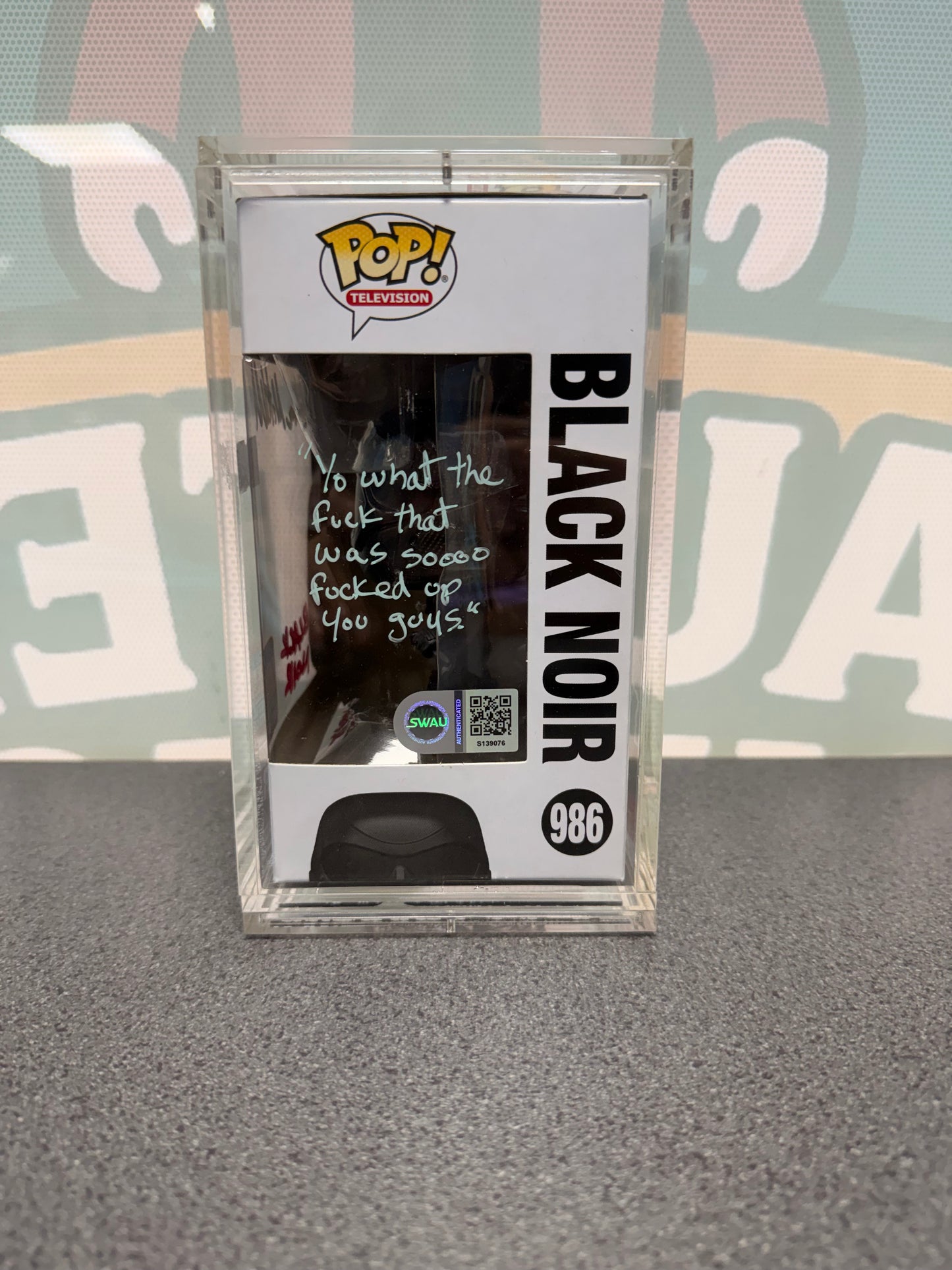 Nathan Mitchell Signed Black Noir Funko Pop! #986 – The Boys – 2021 Summer Convention