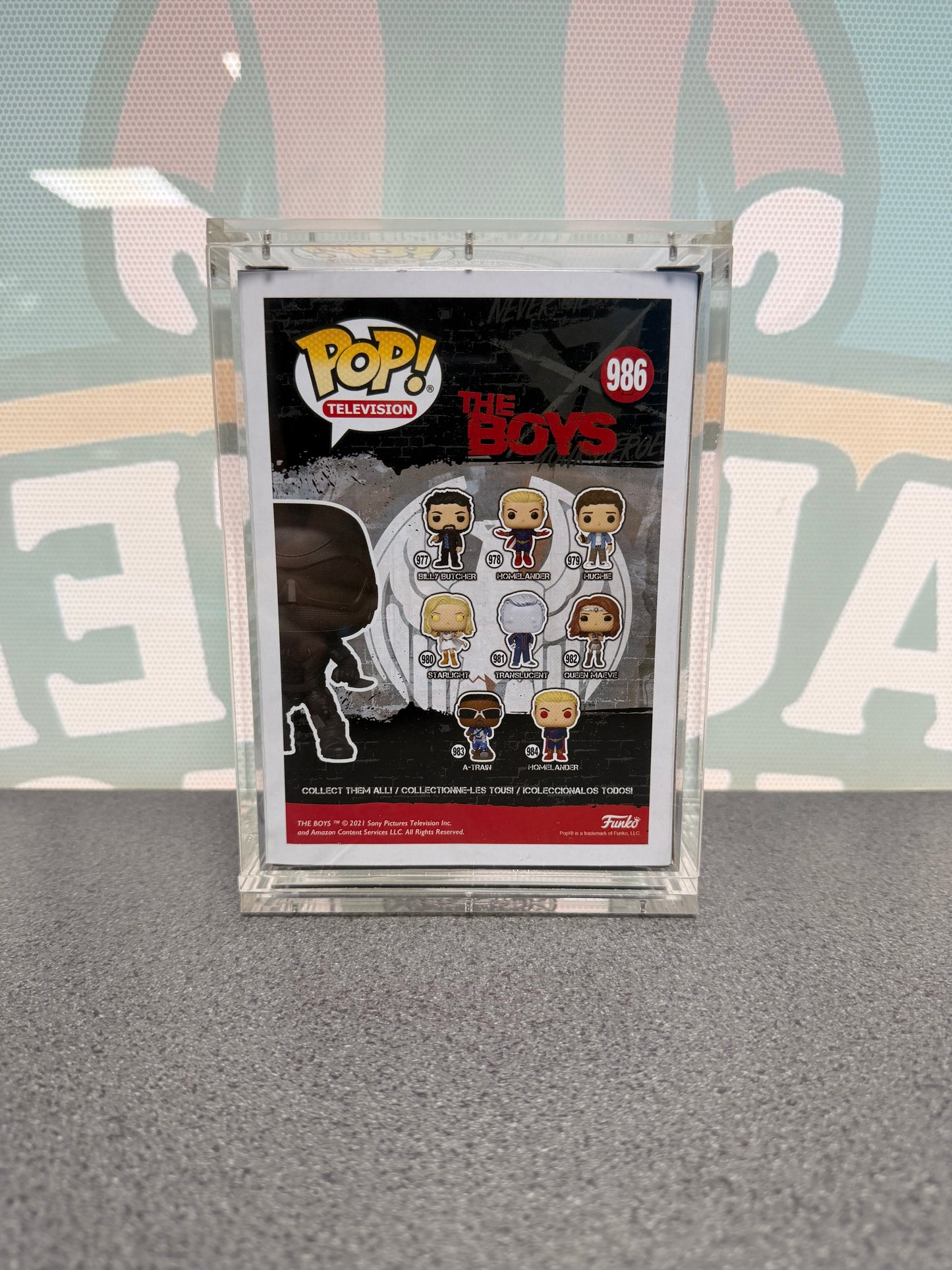 Nathan Mitchell Signed Black Noir Funko Pop! #986 – The Boys – 2021 Summer Convention
