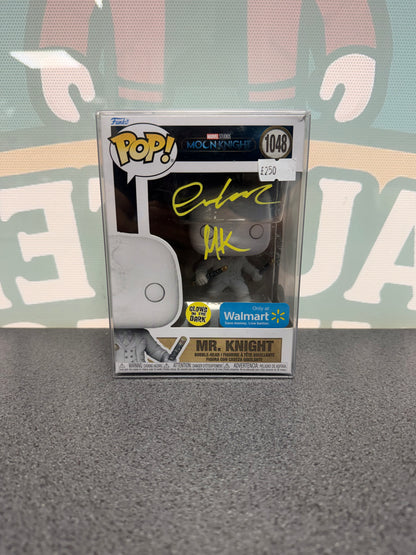 Signed Mr. Knight Funko Pop 1048, front box view