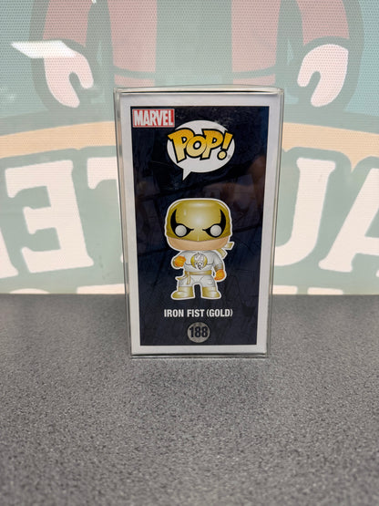 Finn Jones Signed Iron Fist (Gold) Funko Pop! #188 – Marvel – PX Previews Exclusive