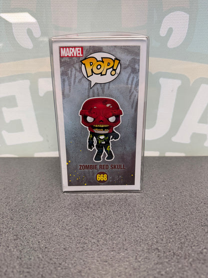 Ross Marquand Signed Zombie Red Skull Funko Pop! #668 – Marvel Zombies – Marvel Collector Corps Exclusive