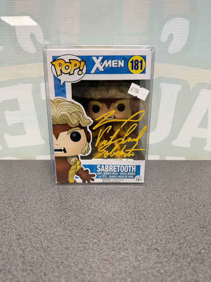 Tyler Mane signed Sabretooth Funko Pop 181, front box view