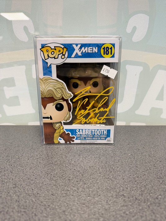 Tyler Mane signed Sabretooth Funko Pop 181, front box view