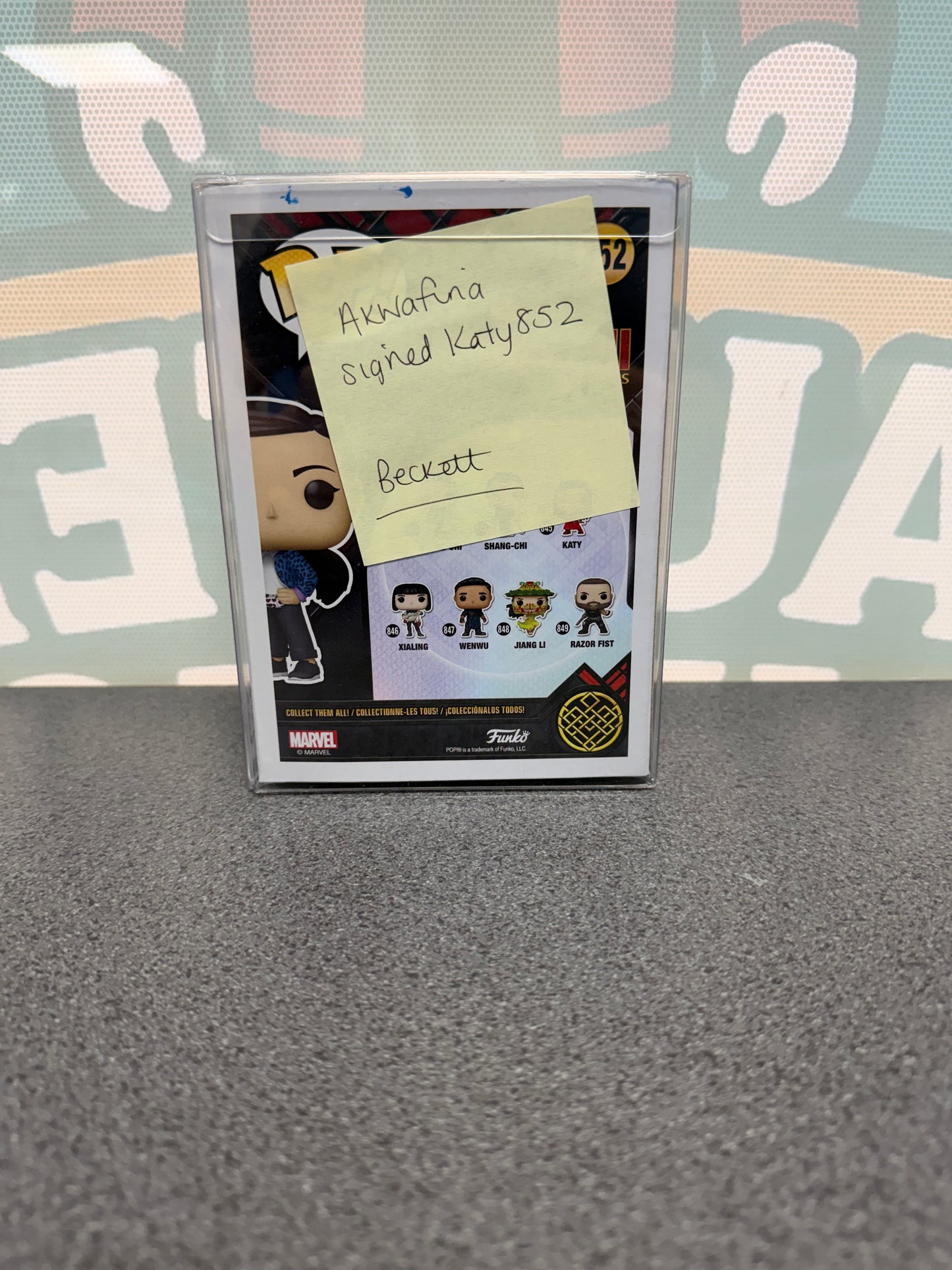 Awkwafina Signed Katy Funko Pop! #852 – Shang-Chi and the Legend of the Ten Rings – Target Exclusive