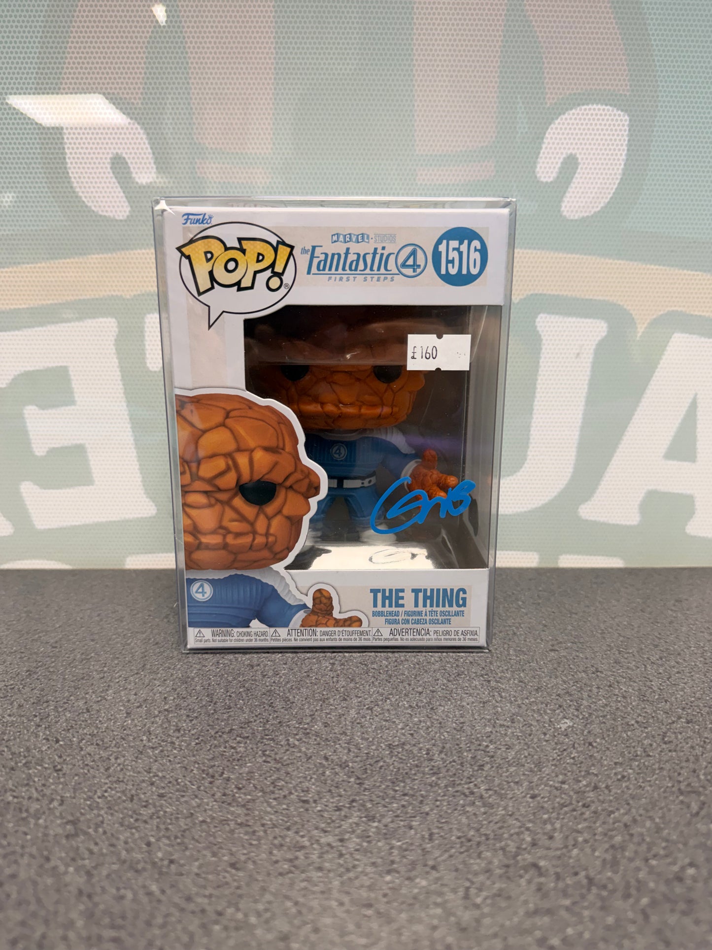 Signed The Thing Funko Pop 1516, front box view