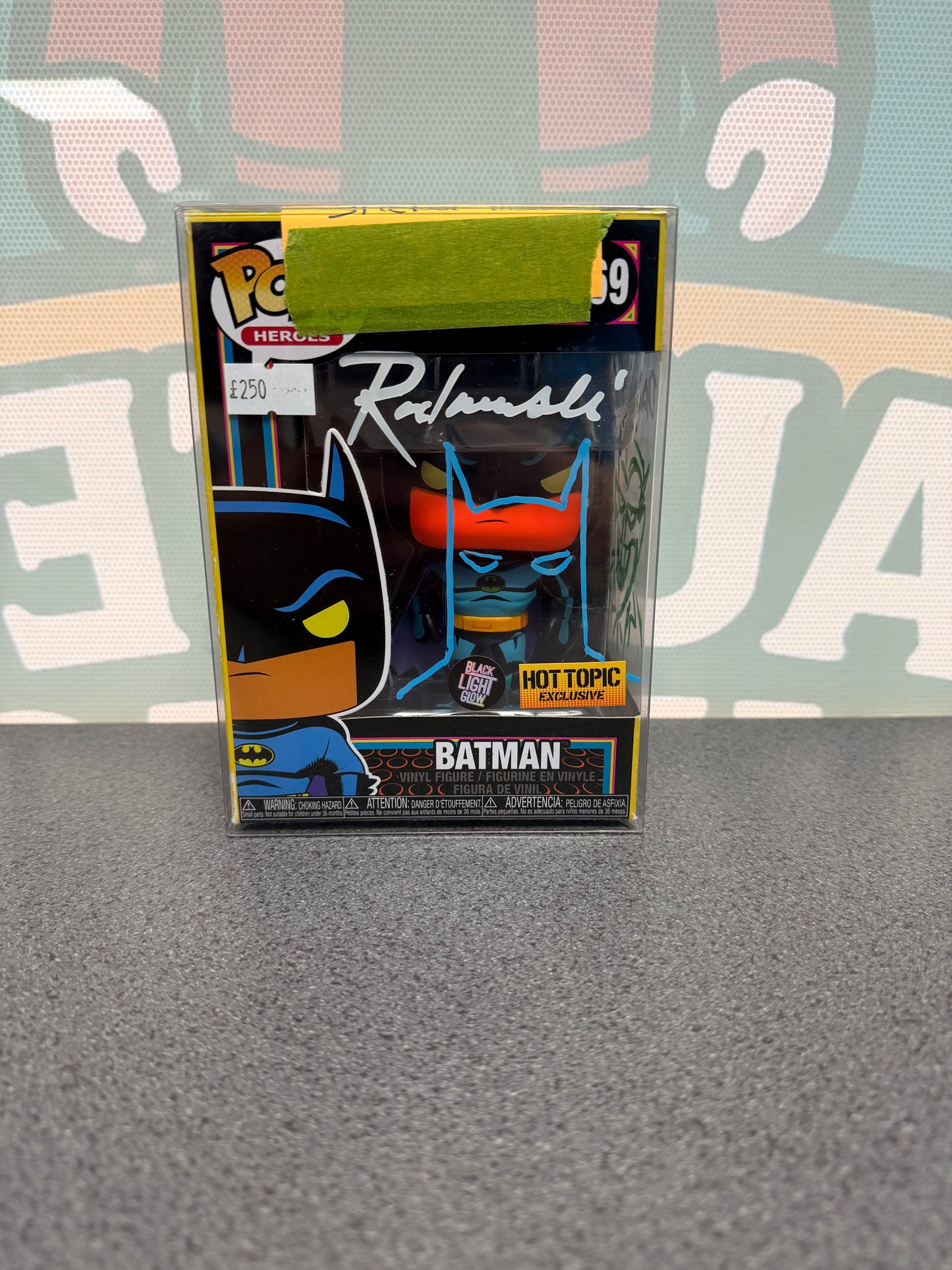 Eric Radomski & Dan Riba Signed Batman Funko Pop! #369 – Black Light