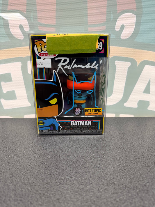 Eric Radomski & Dan Riba Signed Batman Funko Pop! #369 – Black Light