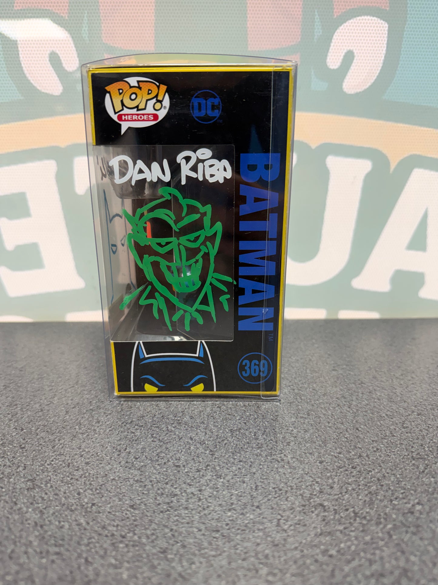Eric Radomski & Dan Riba Signed Batman Funko Pop! #369 – Black Light