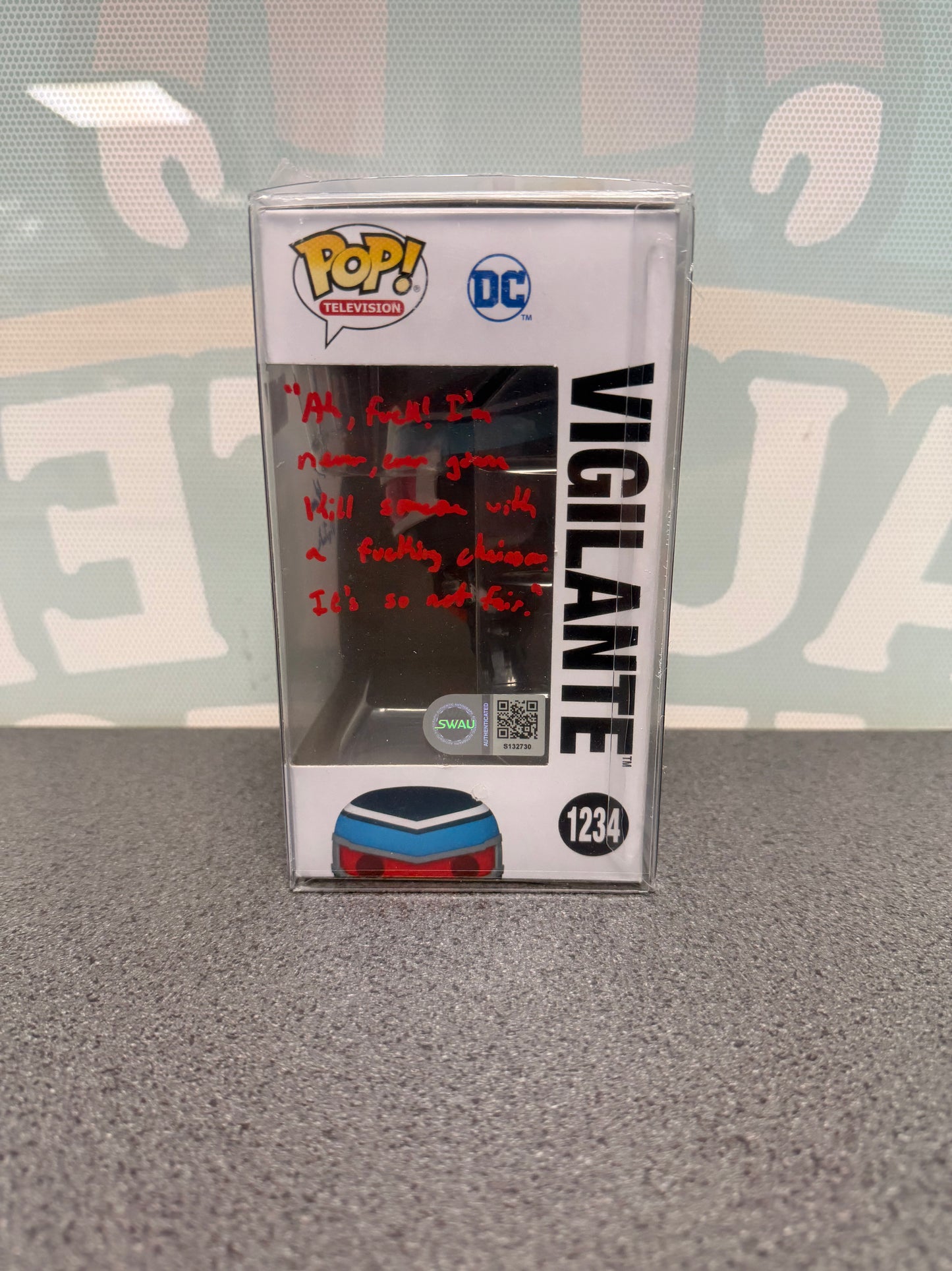 Freddie Stroma Signed Vigilante Funko Pop! #1234