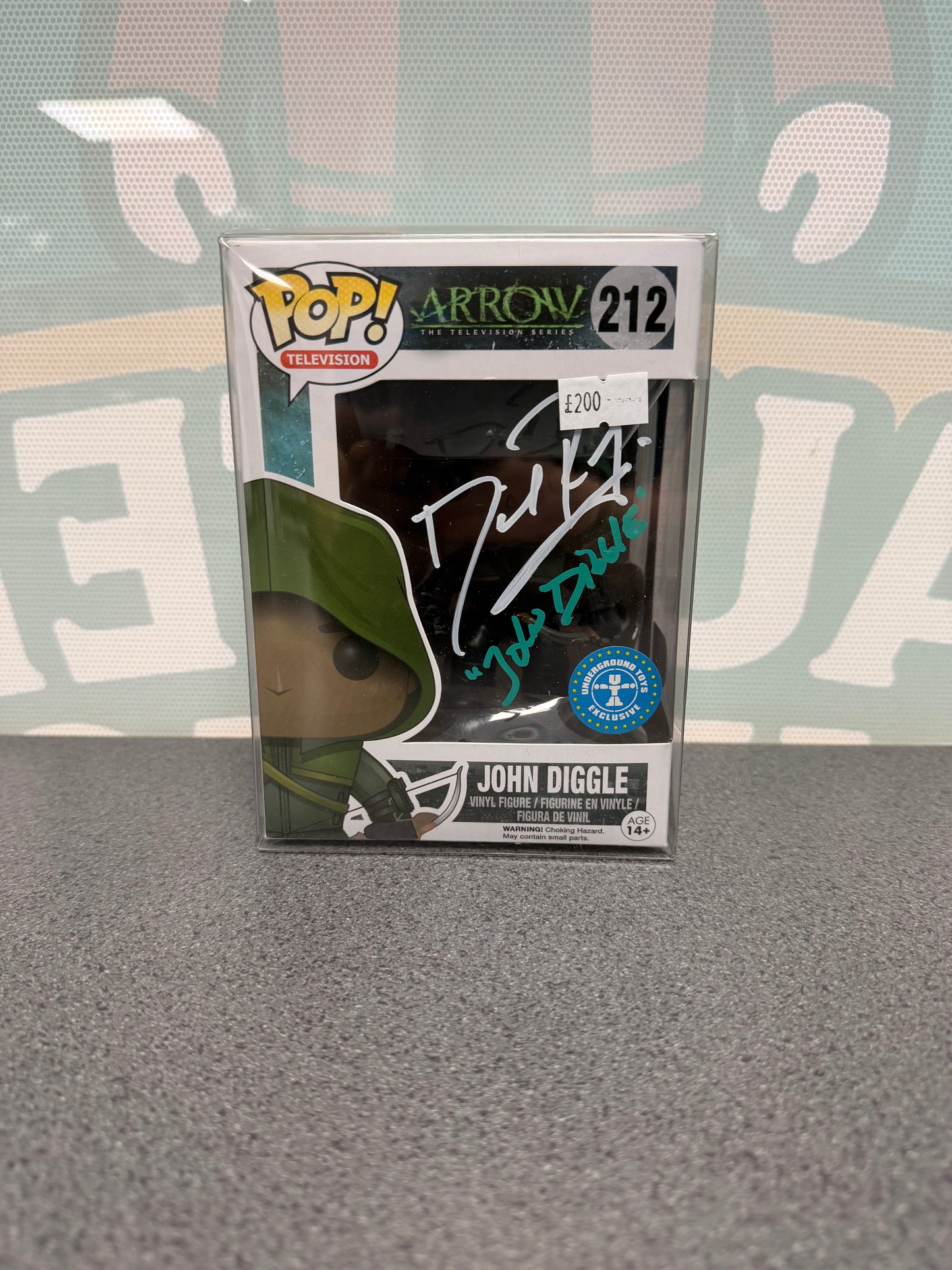 David Ramsey Signed John Diggle Funko Pop! #212