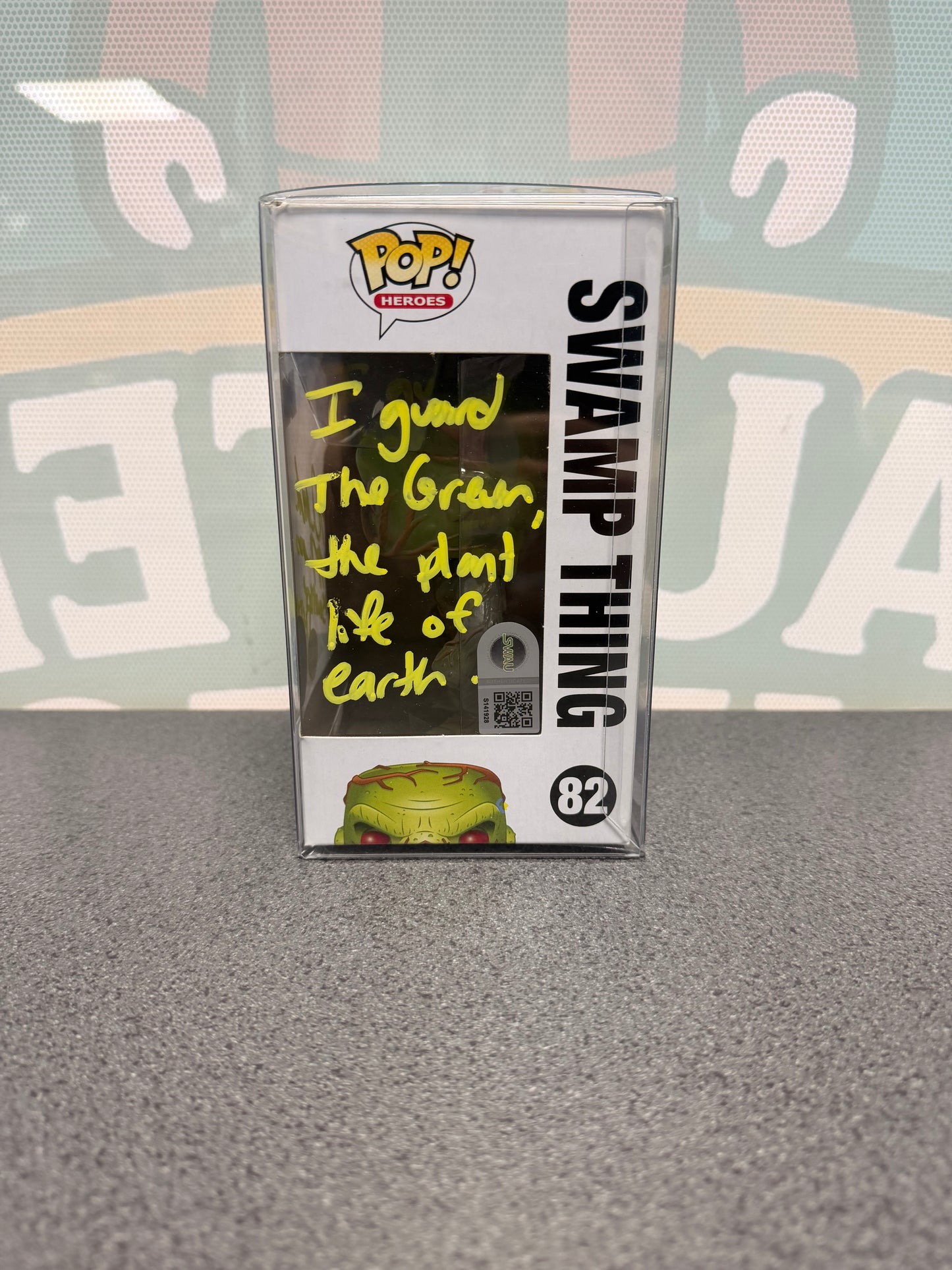 Derek Mears Signed Swamp Thing Funko Pop! #82
