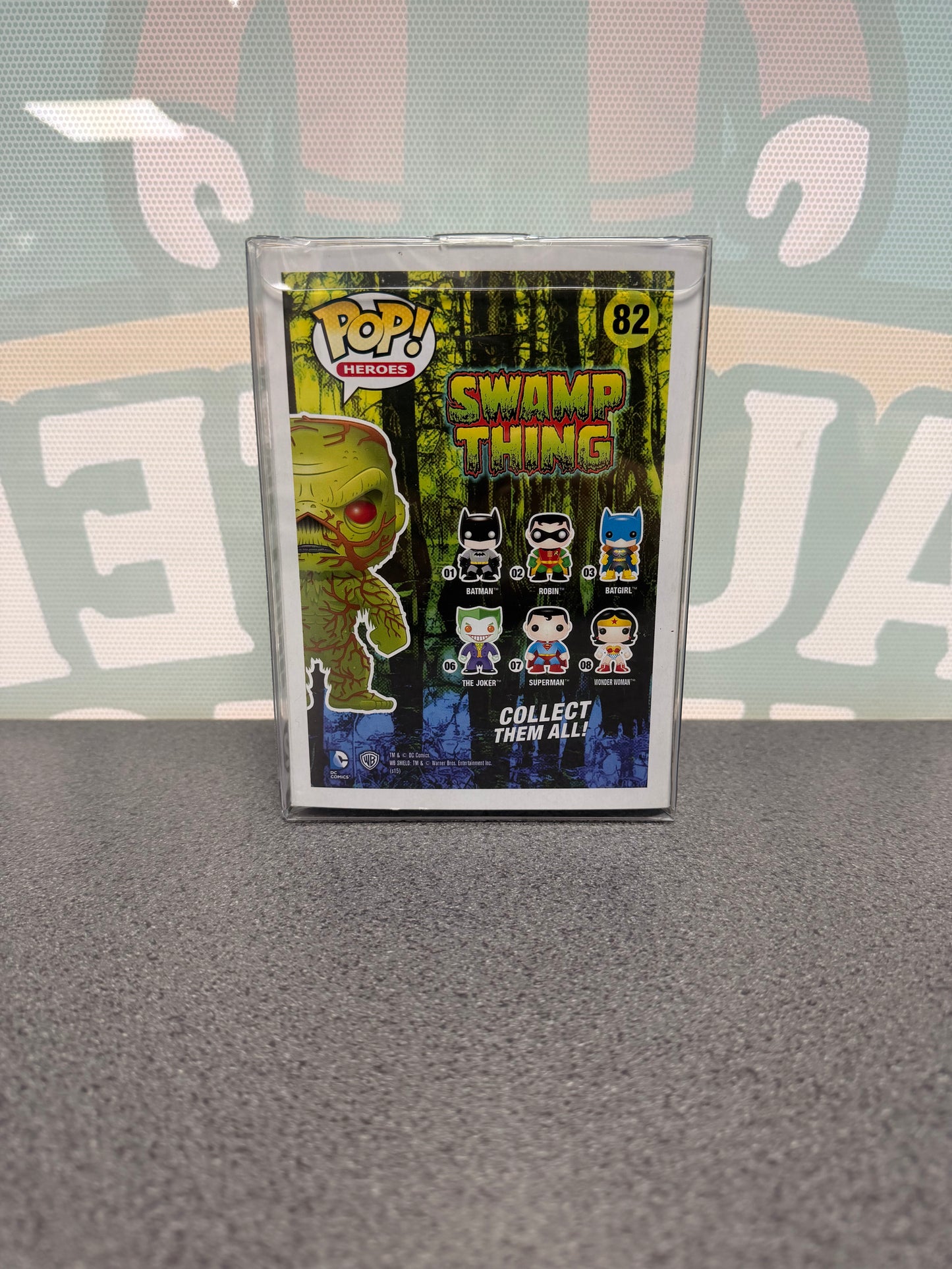 Derek Mears Signed Swamp Thing Funko Pop! #82