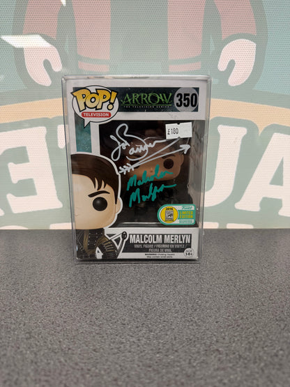 John Barrowman Signed Malcolm Merlyn Funko Pop! #350