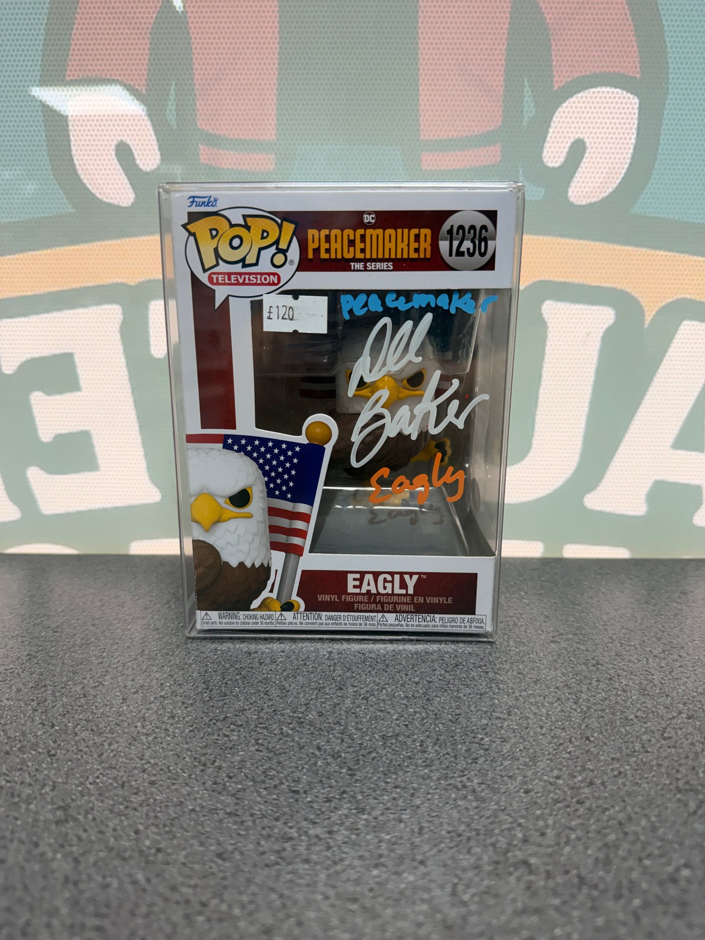 Dee Bradley Baker Signed Eagly Funko Pop! #1236