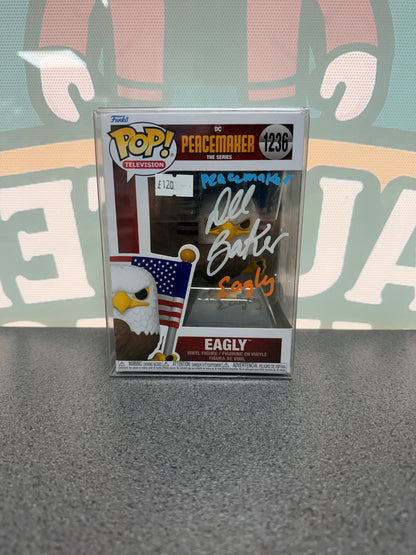 Dee Bradley Baker Signed Eagly Funko Pop! #1236
