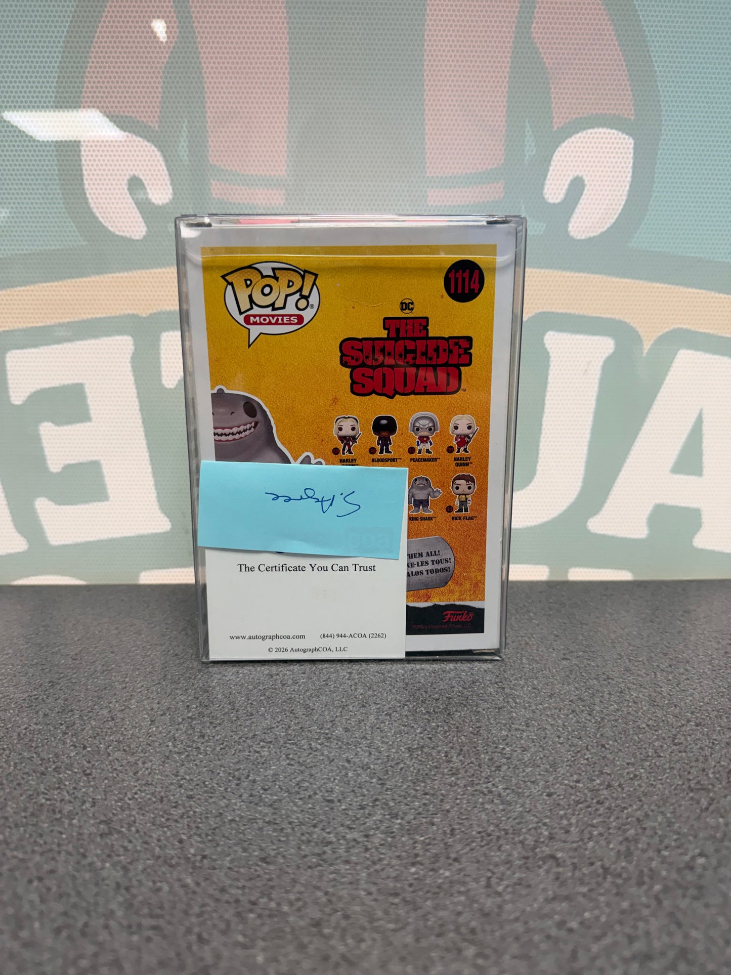 Steve Agee Signed King Shark Funko Pop! #1114