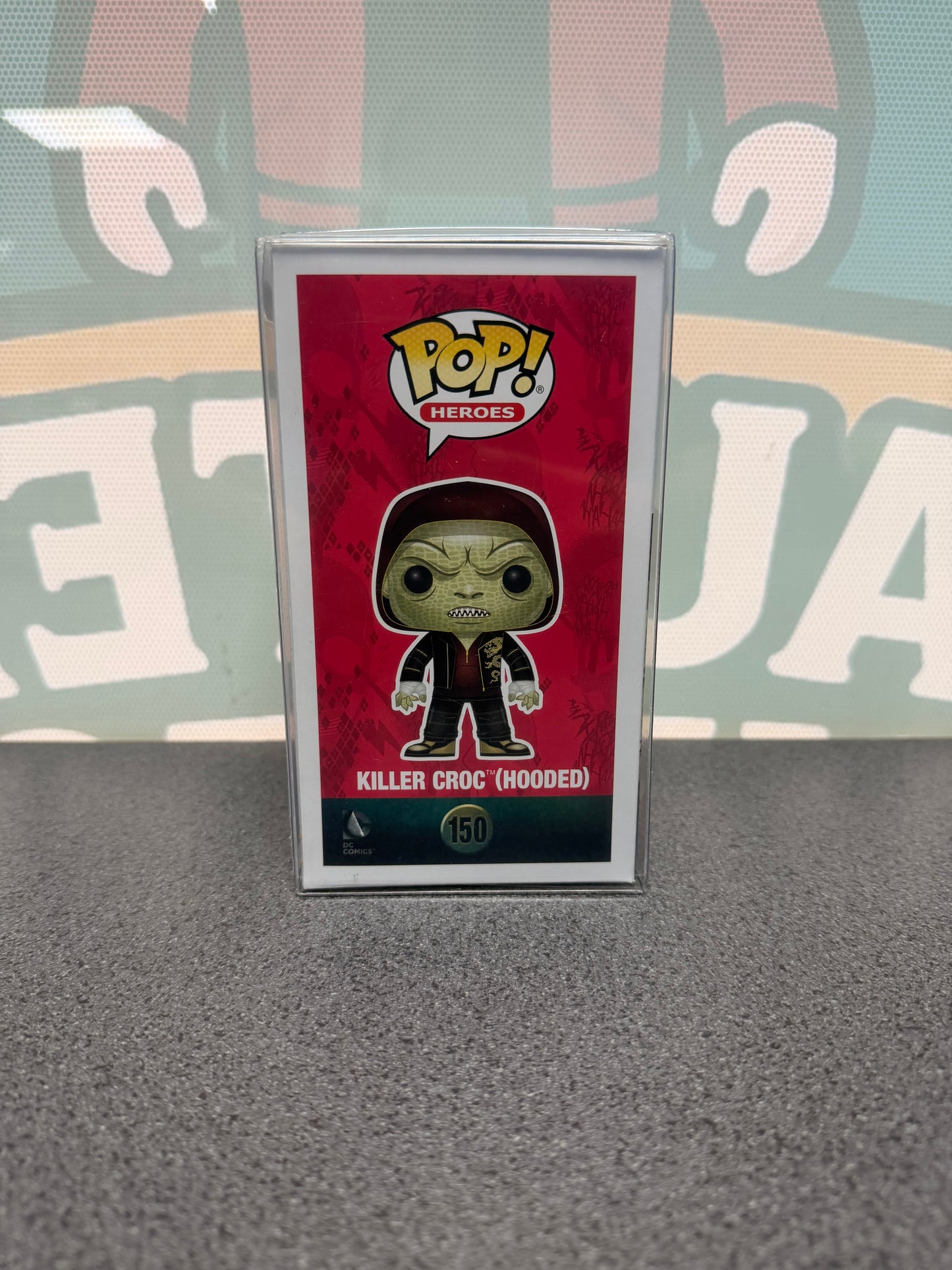 Adewale Akinnuoye-Agbaje Signed Killer Croc (Hooded) Funko Pop! #150