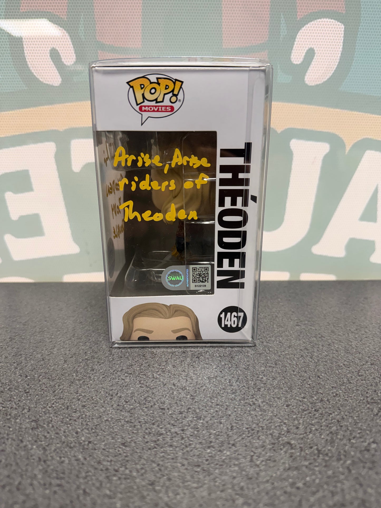 Bruce Phillips Signed Théoden Funko Pop! #1467