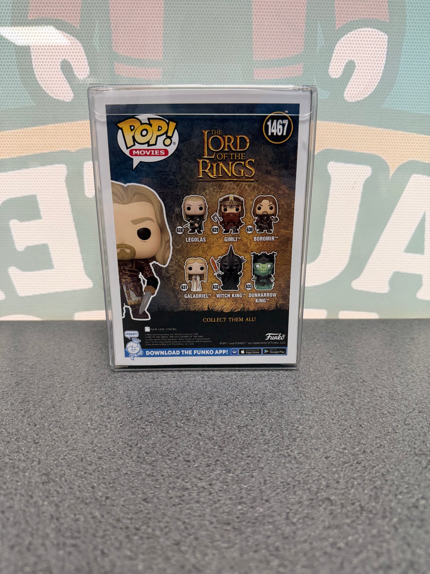 Bruce Phillips Signed Théoden Funko Pop! #1467