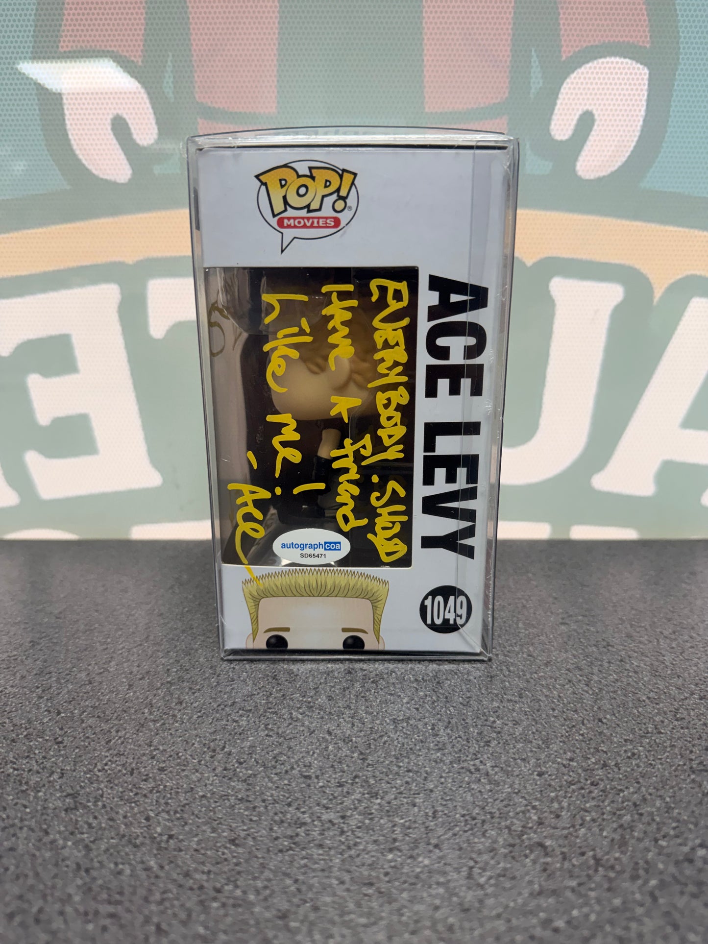 Jake Busey Signed Ace Levy Funko Pop! #1049