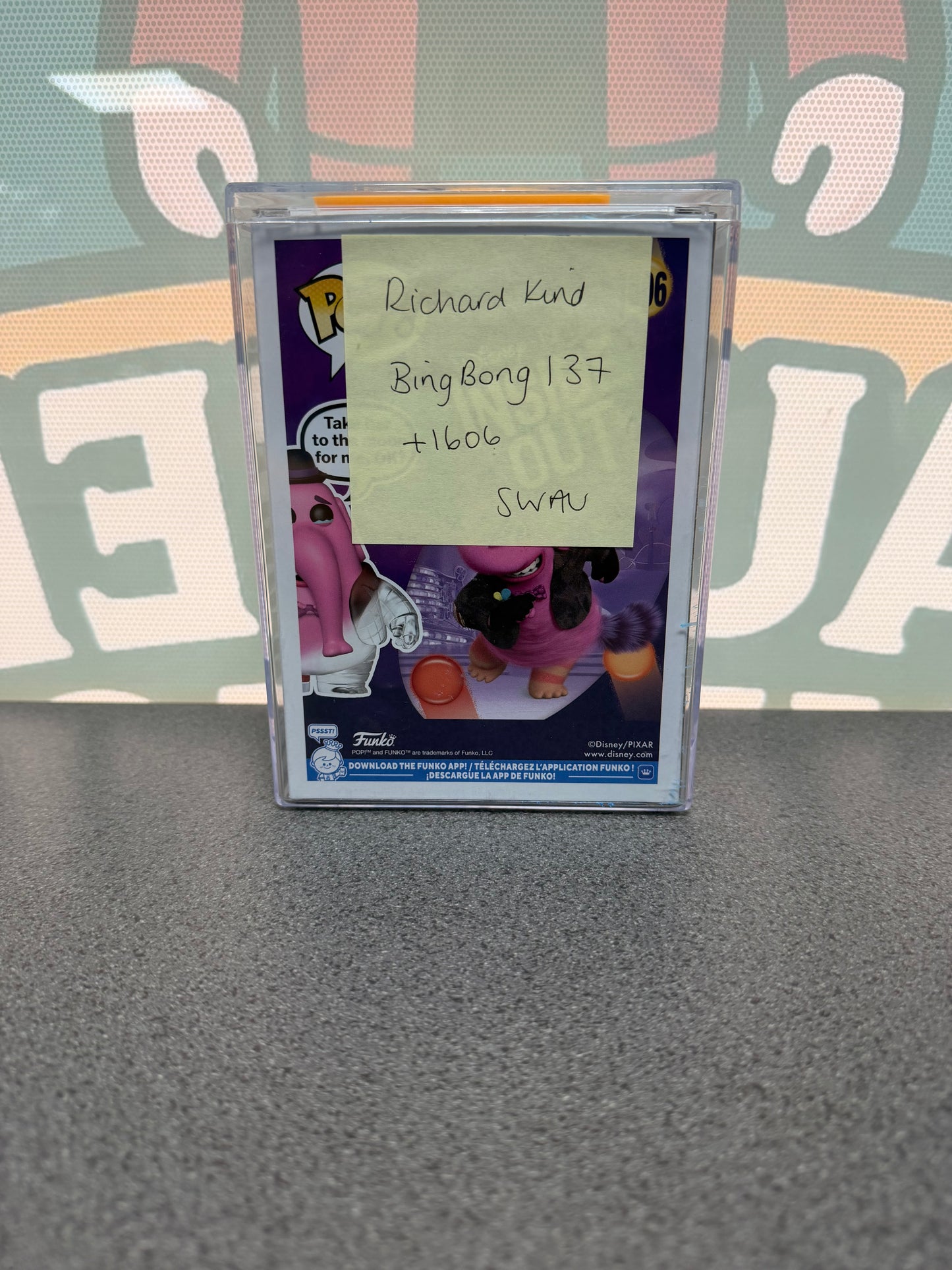 Richard Kind Signed Bing Bong Funko Pop! #1606