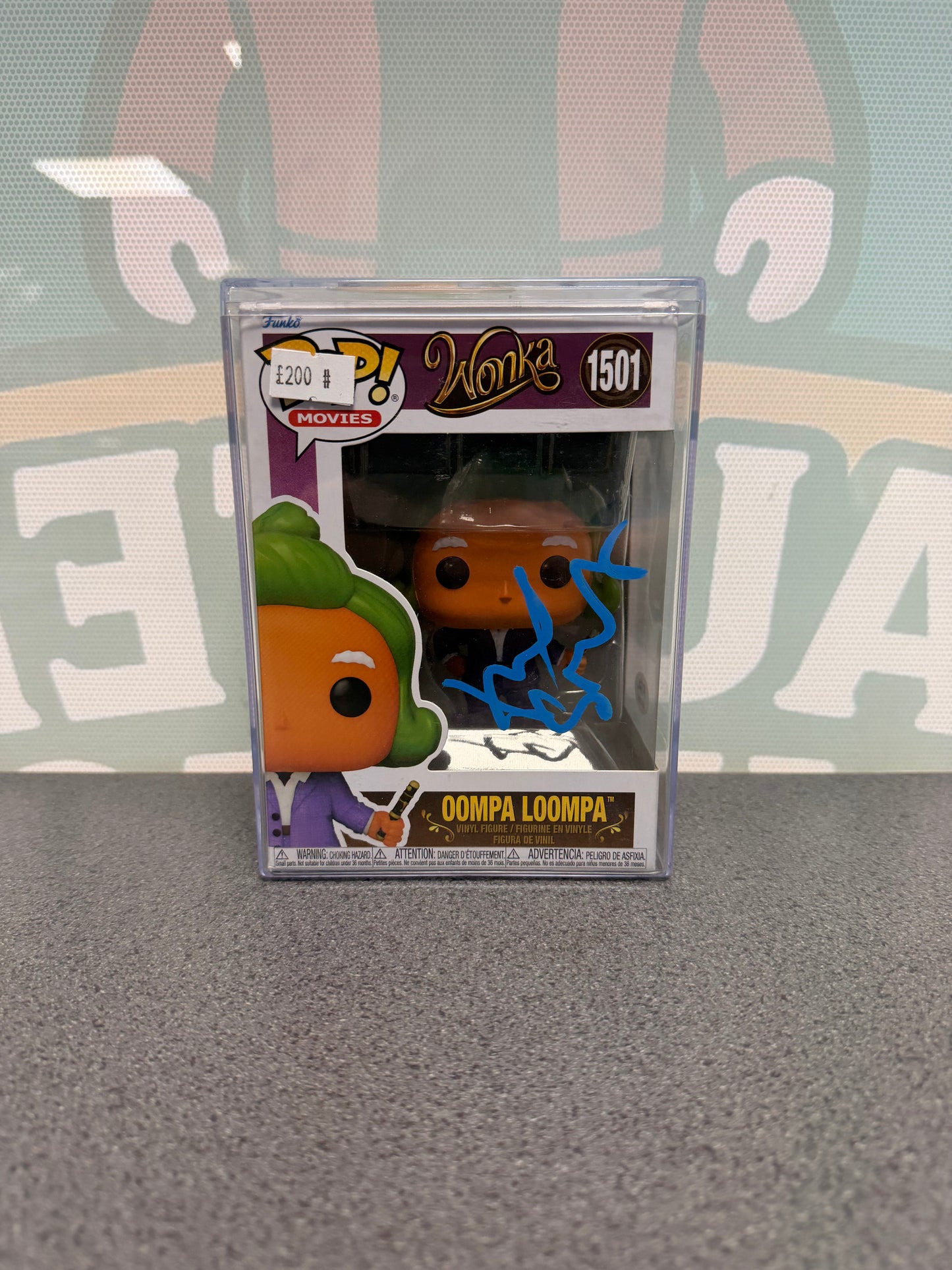 Hugh Grant Signed Oompa Loompa Funko Pop! #1501