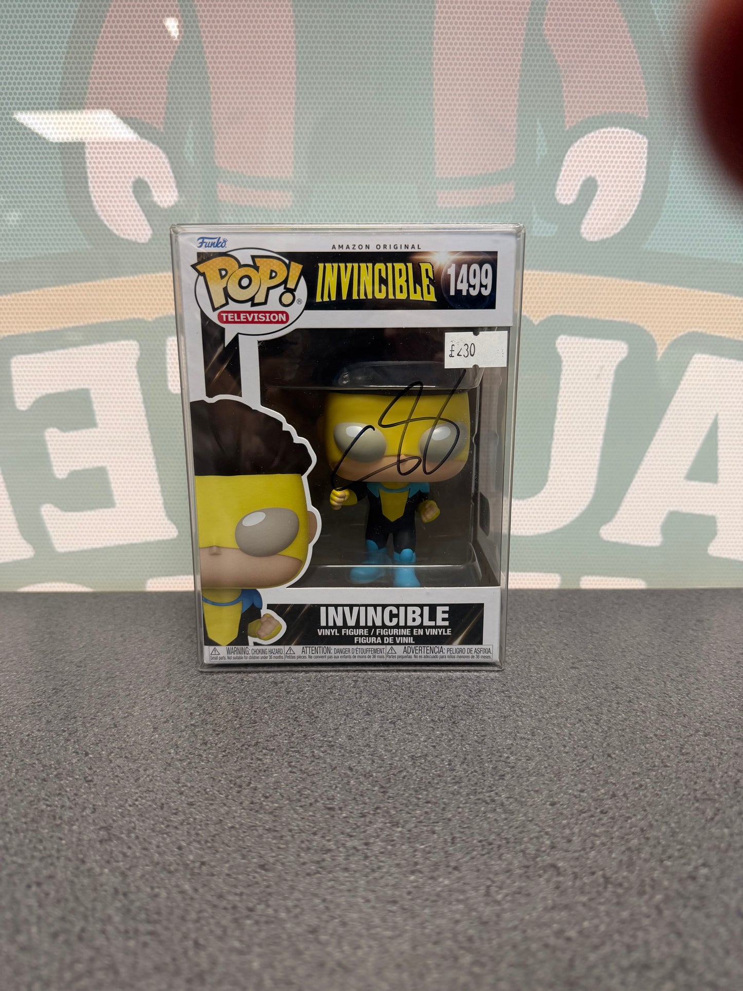 Steven Yeun Signed Invincible Funko Pop! #1499