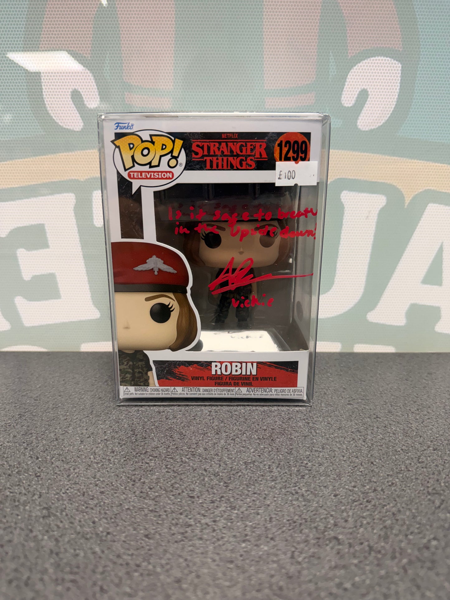 Amybeth McNulty Signed Robin Funko Pop! #1299