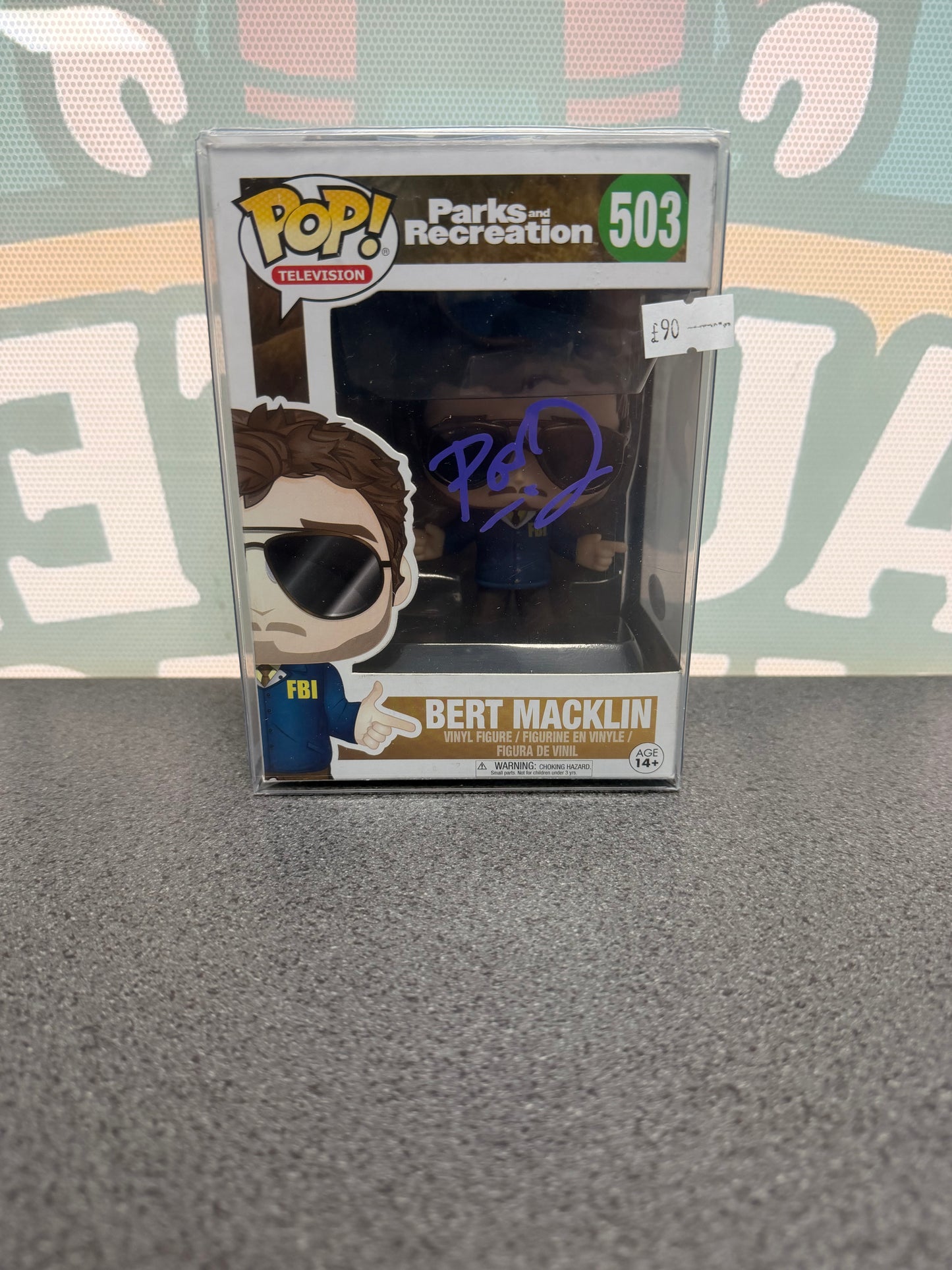 Paul Feig Signed Bert Macklin Funko Pop! #503