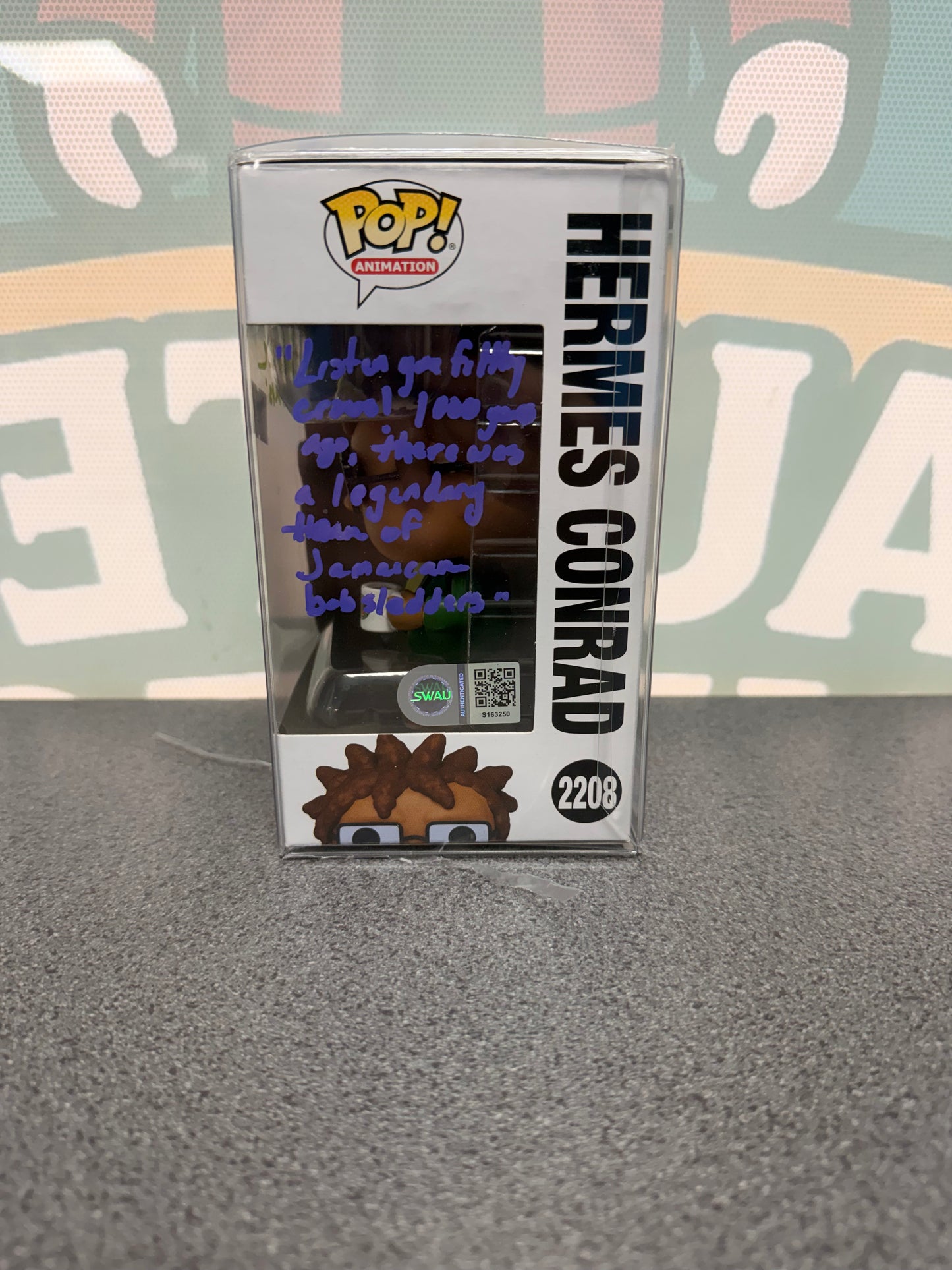 Phil LaMarr Signed Hermes Conrad Funko Pop! #2208 – Quote
