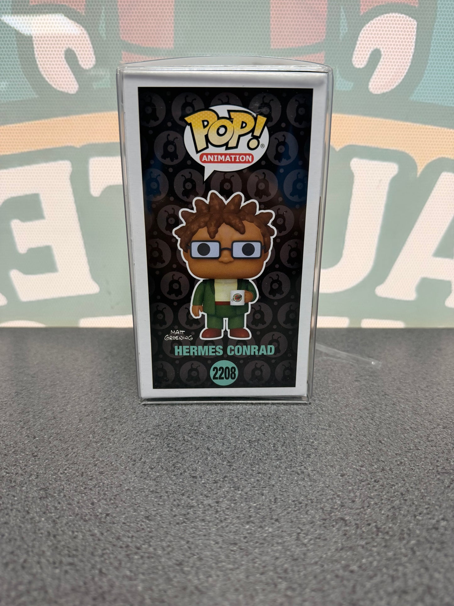 Phil LaMarr Signed Hermes Conrad Funko Pop! #2208 – Quote