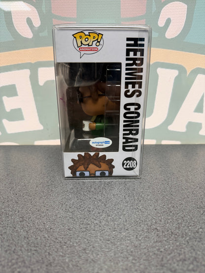 Phil LaMarr Signed Hermes Conrad Funko Pop! #2208 – Pink Signature