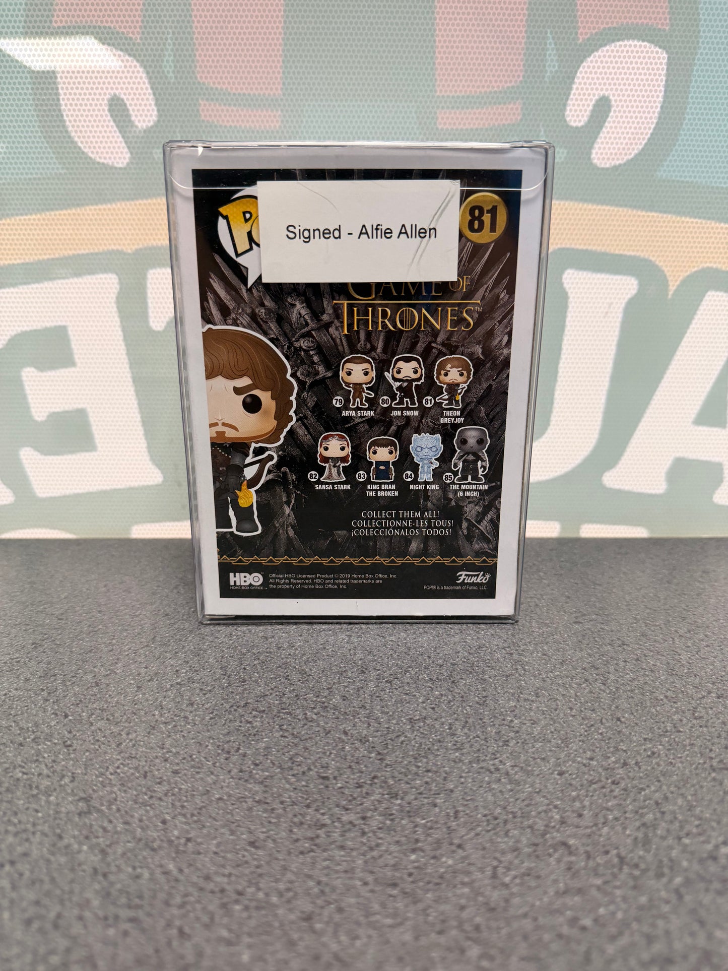 Alfie Allen Signed Theon Greyjoy Funko Pop! #81