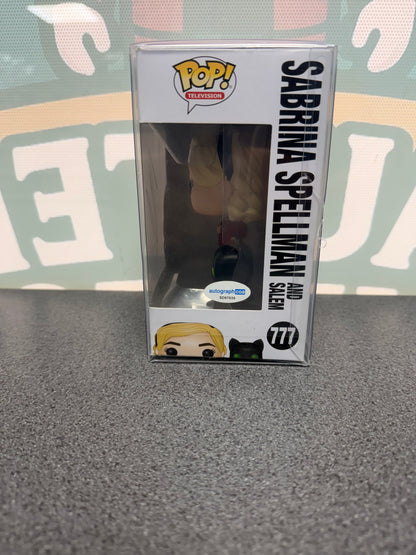 Kiernan Shipka Signed Sabrina Spellman and Salem Funko Pop! #777