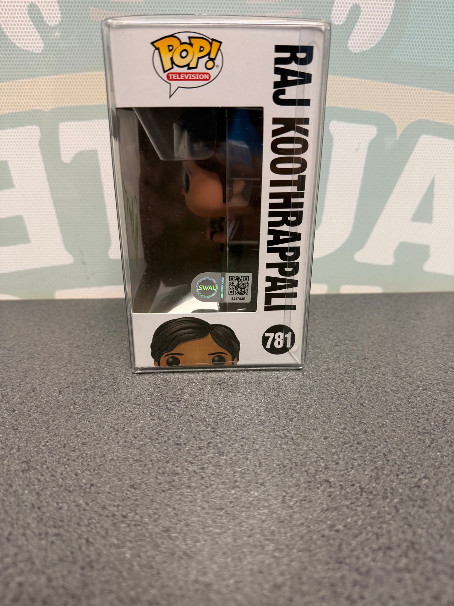 Kunal Nayyar Signed Raj Koothrappali Funko Pop! #781