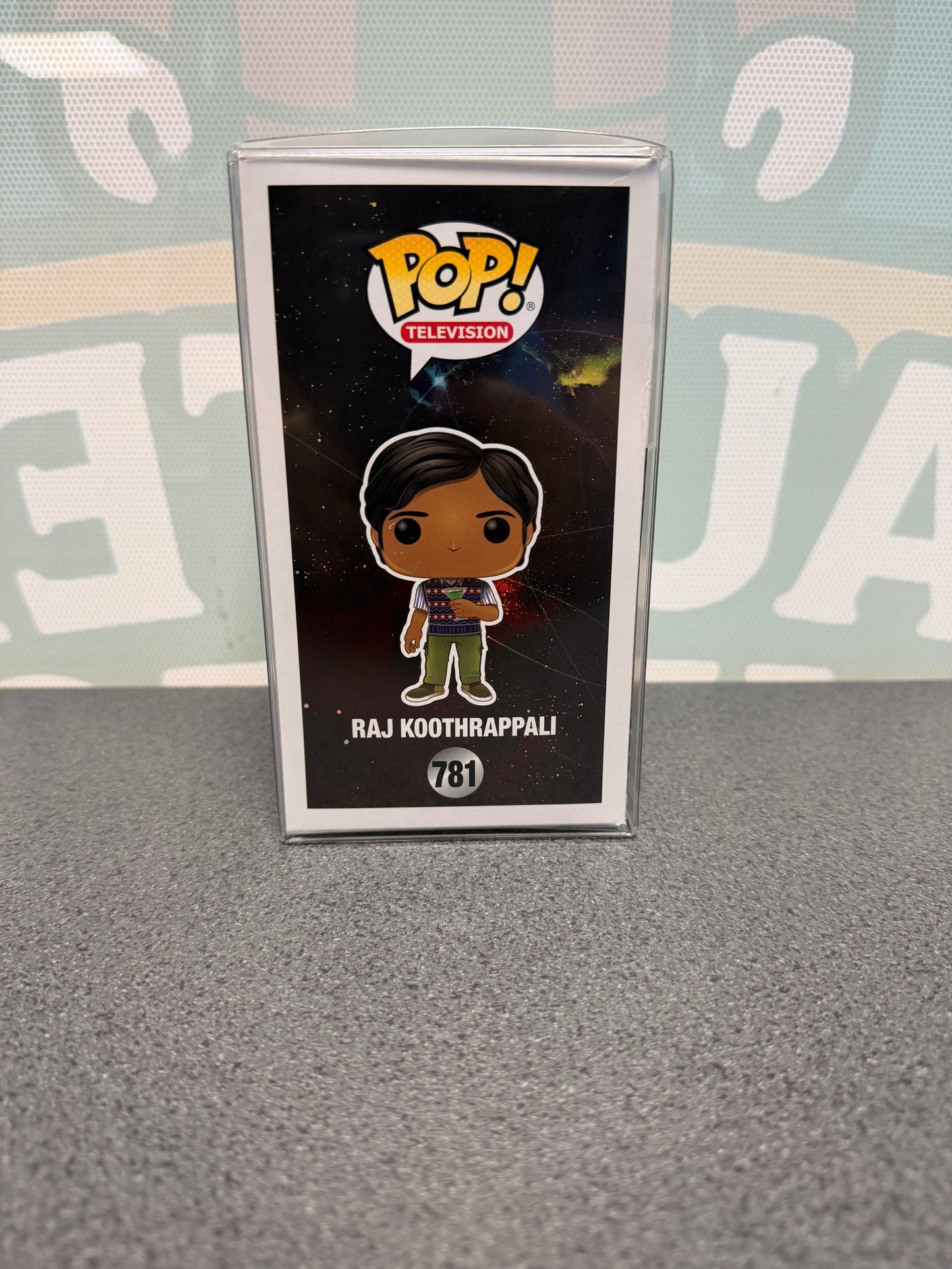 Kunal Nayyar Signed Raj Koothrappali Funko Pop! #781