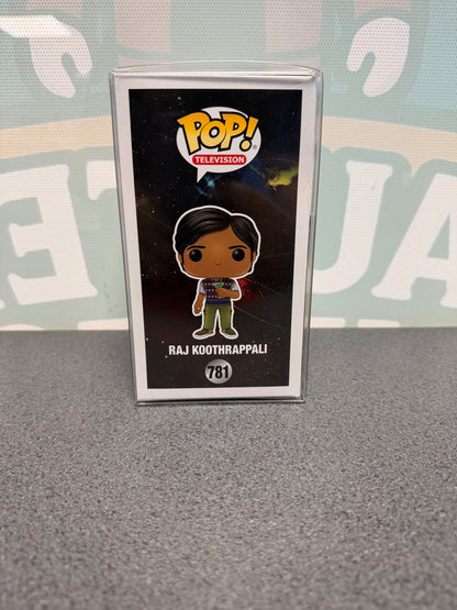 Kunal Nayyar Signed Raj Koothrappali Funko Pop! #781