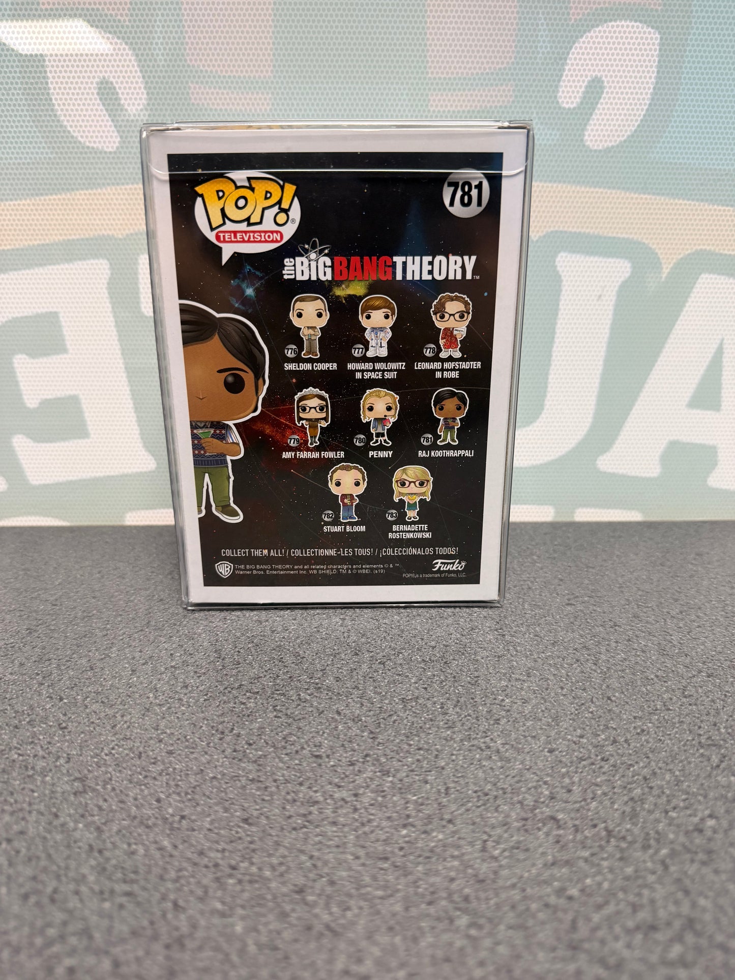 Kunal Nayyar Signed Raj Koothrappali Funko Pop! #781