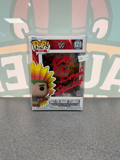 Ricky “The Dragon” Steamboat Signed Funko Pop! #121