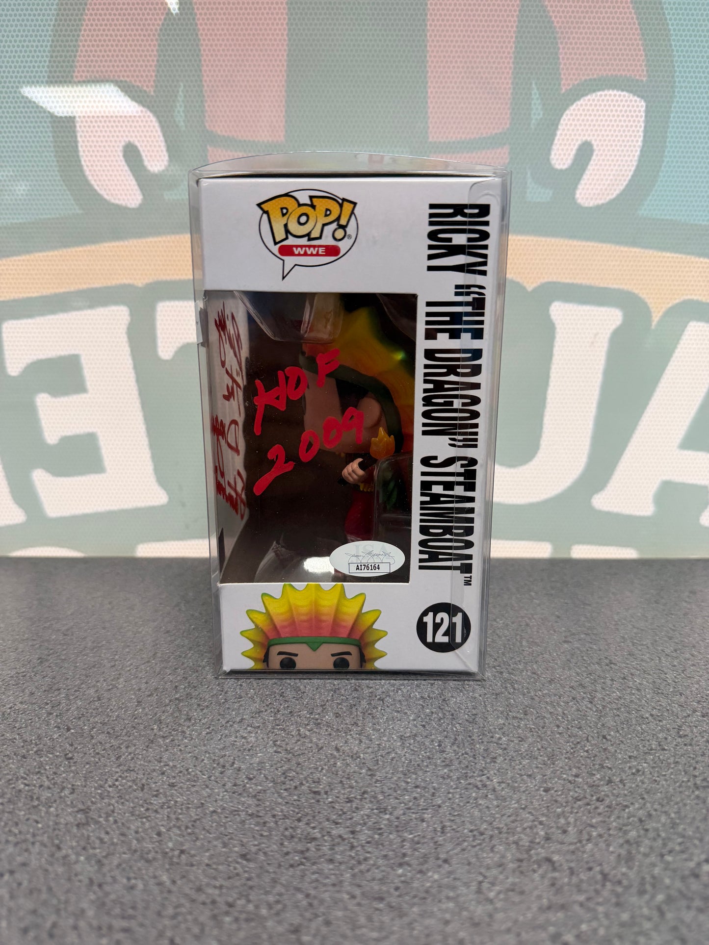 Ricky “The Dragon” Steamboat Signed Funko Pop! #121