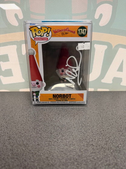 Nick Park Signed Norbot Funko Pop! #1747 – White Signature – ACOA