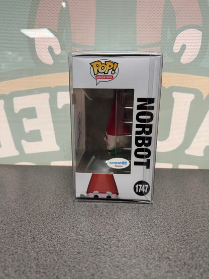 Merlin Crossingham Signed Norbot Funko Pop! #1747 – Blue Signature – ACOA