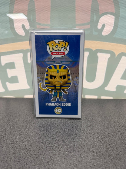 Steve Harris Signed Pharaoh Eddie Funko Pop! #443 – Iron Maiden – SWAU