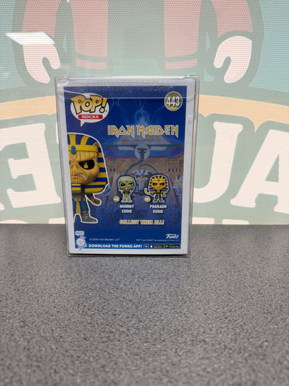 Steve Harris Signed Pharaoh Eddie Funko Pop! #443 – Iron Maiden – SWAU
