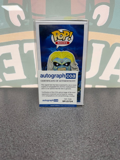 Simon Dawson Signed Live After Death Eddie Funko Pop! #249 – Iron Maiden – ACOA