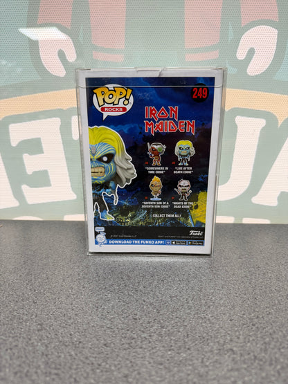Simon Dawson Signed Live After Death Eddie Funko Pop! #249 – Iron Maiden – ACOA