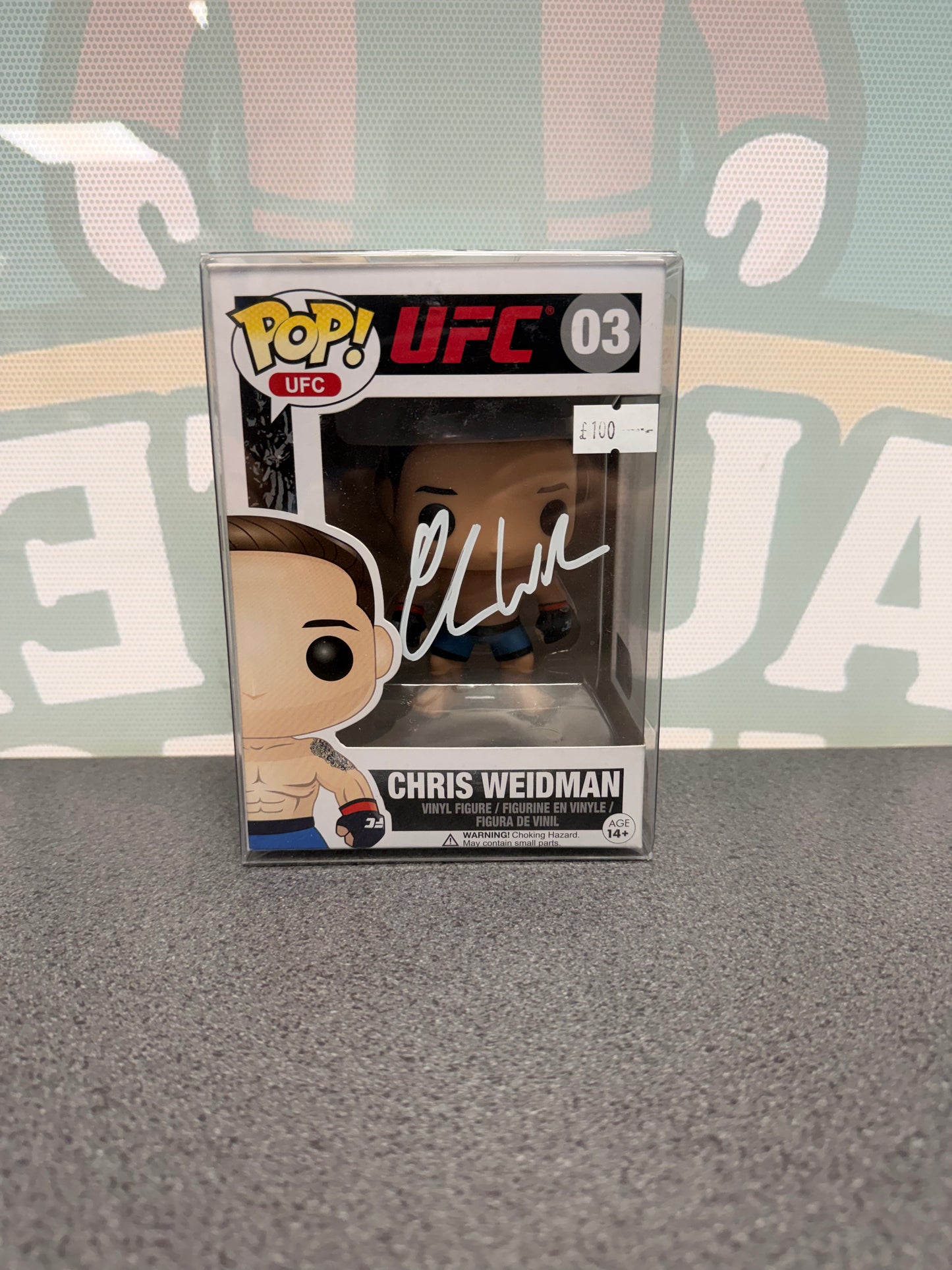Chris Weidman Signed Funko Pop! #03 – UFC – SWAU Authenticated
