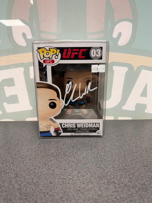 Chris Weidman Signed Funko Pop! #03 – UFC – SWAU Authenticated