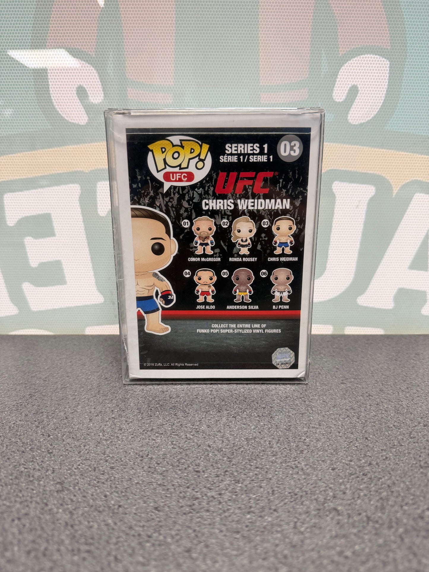 Chris Weidman Signed Funko Pop! #03 – UFC – SWAU Authenticated