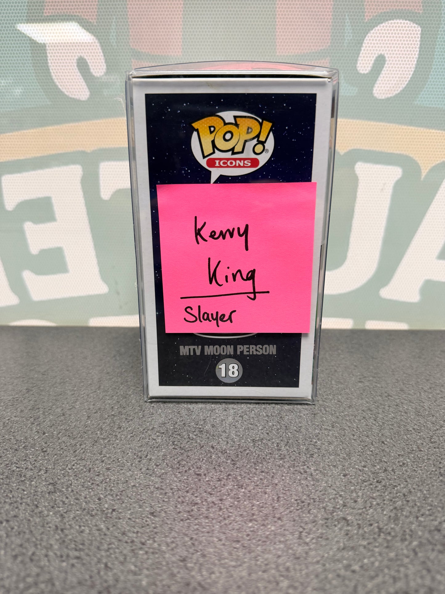 Kerry King Signed MTV Moon Person Funko Pop! #18 – SWAU Authenticated